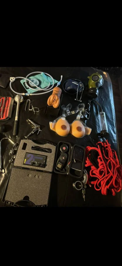 More sex toys on a bed 