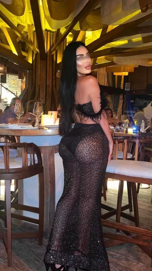 Cece is pictured wearing a see through dress on a night out 